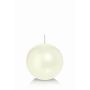 Bougie ronde MAEVA dans un film cellophane, ivoire, Ø8cm, 25h - Made in Germany