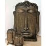 Tête de Bouddha YUVA, 120x79x37cm (fibre de verre)