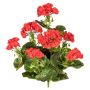 Fleur artificielle Géranium DOLKREN, piquet, crossdoor, rouge, 40cm