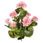 Fleur artificielle Géranium DOLKREN, piquet, crossdoor, rose, 40cm
