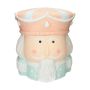 Table de rangement MOLANI en forme de casse-noisette, rose-beige-bleu, 30x27x33cm
