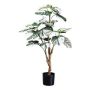 Philodendron Monstera Deliciosa Variegata décoratif PILTA, vert-blanc, 80cm