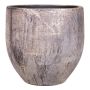 Pot de fleurs en céramique AETIOS, dégradé, doré-brun, 13cm, Ø14cm