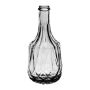 Bouteille en verre SEGUNDO, motif structuré, transparent, 17cm, Ø8cm