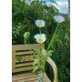 Fausse branche fleurie Pavot OXANDRINE, crème-blanc, 60cm