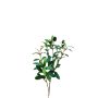 Branche d'olivier en plastique NARKADA avec des fruits, vert, 50cm