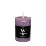 Bougie pilier AURORA, mauve, 9cm, Ø5,8cm, 30h - Made in Germany
