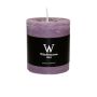 Bougie pilier AURORA, mauve, 8cm, Ø6,8cm, 34h - Made in Germany