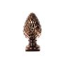 Figurine décorative Pomme de pin au style vintage EUWIN sur socle, cuivre, 11x11x22cm