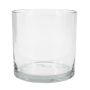 Verre à bougie cylindrique SANSA OCEAN, recyclé, transparent, 10cm, Ø10cm