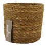 Panier de zostère AMPARO, beige, 14cm, Ø16,5cm