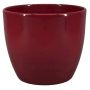 Pot de fleurs TEHERAN BASAR, céramique, rouge vin, 15cm, Ø17,5cm