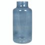 Vase à fleurs SIARA en verre, bleu-transparent, 30cm, Ø15cm