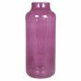 Vase à fleurs SIARA en verre, rose-transparent, 35cm, Ø15cm