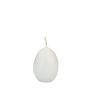 Bougie œuf de Pâques LEONITA, blanc, 6cm, 4,5cm, 7h - Made in Germany