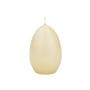 Bougie œuf de Pâques LEONITA, crème, 9cm, 6cm, 16h - Made in Germany