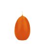 Bougie œuf de Pâques LEONITA, orange, 9cm, 6cm, 16h - Made in Germany