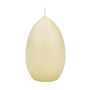 Bougie œuf de Pâques LEONITA, crème, 12cm, 8cm, 40h - Made in Germany