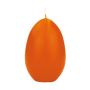 Bougie œuf de Pâques LEONITA, orange, 12cm, 8cm, 40h - Made in Germany