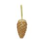 Suspension pomme de pin VINCENT en or, paillettes, 18cm
