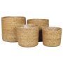Panier de zostère tressée AMPARO, 4 pièces, beige, 12-19cm, Ø13-20cm
