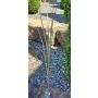 Herbe de la Pampa en plastique SINDRINA sur piquet, vert-fuchsia, 115cm