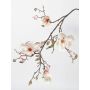 Magnolia artificiel LORA, blanc-rose, 110cm, Ø10-12cm