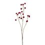 Branche décorative Pommier d'ornement GRULNE avec des fruits, rouge, 95cm
