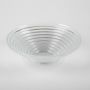 Coupe rainurée en verre SELMA, DELUXE, transparent, 7cm, Ø23cm