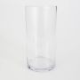 Vase cylindrique / Vase en verre SANSA EARTH, transparent, 30cm, Ø15cm