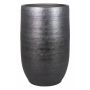 Vase en céramique AGAPE avec veinure, noir, 50cm, Ø32cm