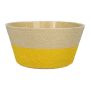 Corbeille à fleurs NERIONKO DUO, beige-jaune, 10cm, Ø19cm