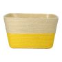 Corbeille à fleurs NERIONKO DUO, beige-jaune, 17,5x17,5x10cm
