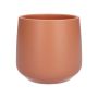 Cache-pot ZIOKA en céramique, terracotta mat, 15,8cm, Ø18cm
