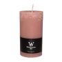 Bougie pilier AURORA, bois de rose, 13cm, Ø6,8cm, 54h - Made in Germany