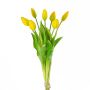 Bouquet artificiel de tulipes LONA, jaune-vert, 45cm, Ø20cm