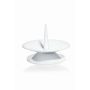 Bougeoir en métal TITO avec épine, pour bougies Ø5-6cm, blanc, 3cm, Ø10cm
