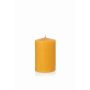 Bougie en cire d'abeille BABETTE, jaune-naturel, 12cm, Ø8cm, 72h - Made in Germany