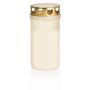 Bougie funéraire CARMELIA avec couvercle, blanc, 12cm, Ø6,1cm, 50h