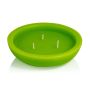 Bougie flottante d'extérieur NEREA, 3 mèches, vert pomme, 4,5cm, Ø15,8cm, 5,5h
