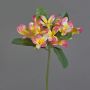 Frangipani artificielle ALDAH, rose-jaune, 70cm, Ø5cm