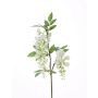 Branche de glycine décorative NEZUMI, fleurs, blanc, 105cm