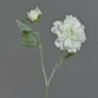 Pivoine artificielle MALINE, neige, crème, 60cm, Ø12cm