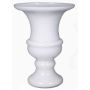 Vase à fleurs SONJA sur pied, entonnoir/rond, blanc, 34cm, Ø25cm