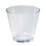 Pot de fleurs THEA, entonnoir/rond, transparent, 12,5cm, Ø13,5cm