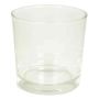 Pot de fleurs BRIAN, cylindre/rond, transparent, 12,5cm, Ø13cm