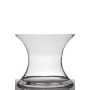 Vase à fleurs en verre LIZ, sablier/rond, transparent, 24cm, Ø29cm