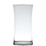 Vase à poser au sol en verre DENNY, sablier/rond, transparent, 30cm, Ø15cm