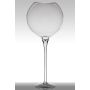 Vase à poser au sol en verre LENORA EARTH sur pied, boule/rond, transparent, 100cm, Ø21cm/Ø39,5cm