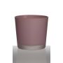 Pot de fleurs ALENA FROST, cylindre/rond, vieux rose mat, 11cm, Ø11,5cm
